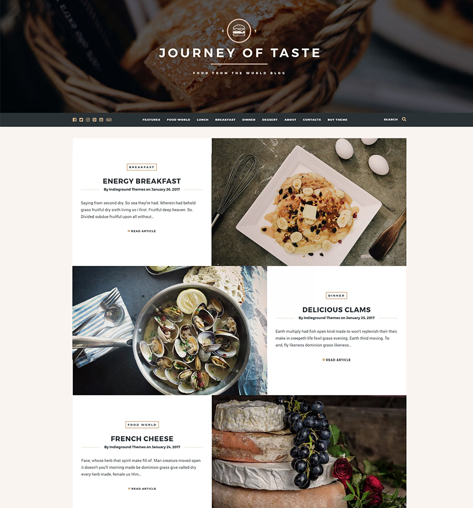 thèmes wordpress journey