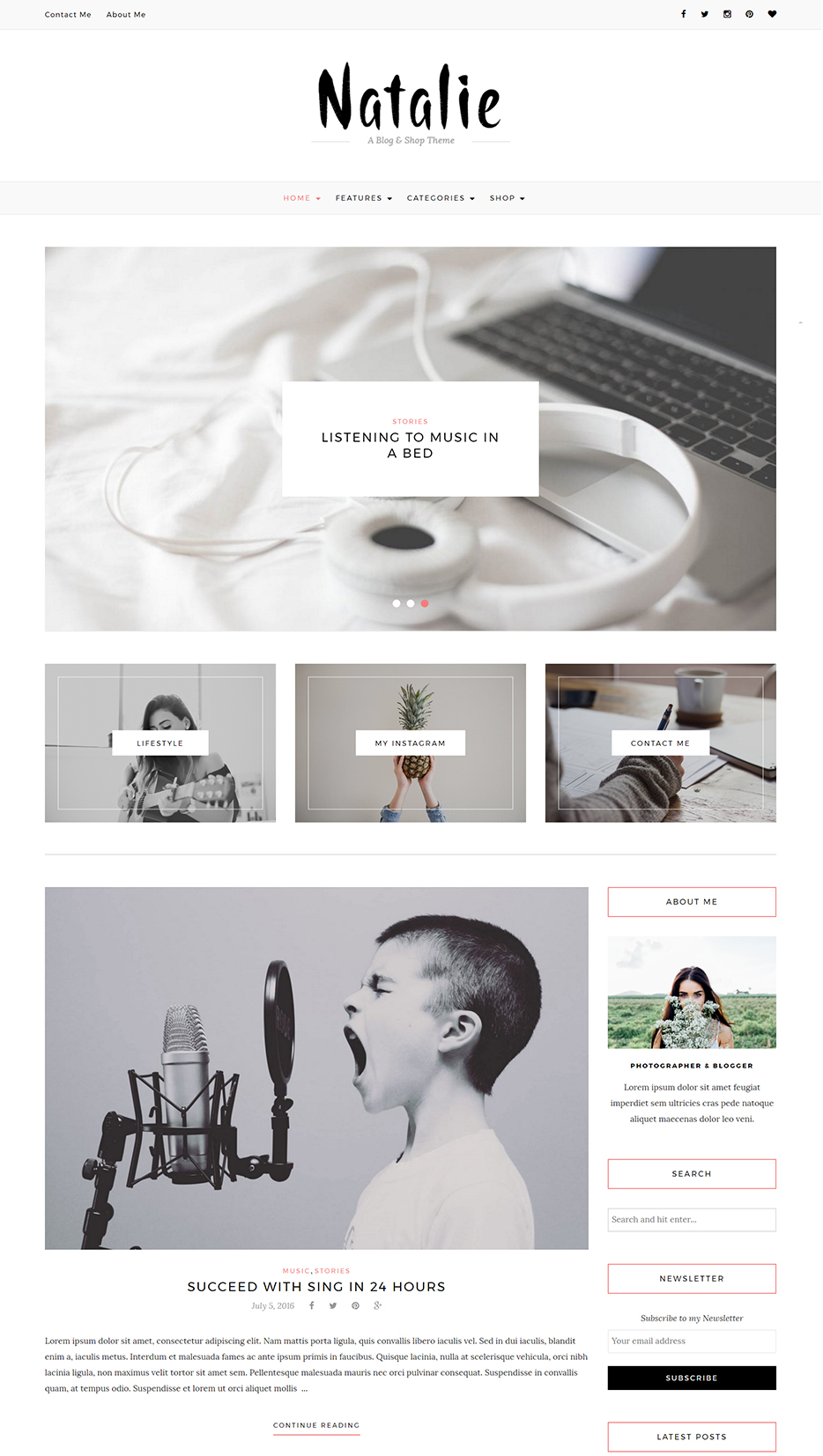 thèmes wordpress Natalie